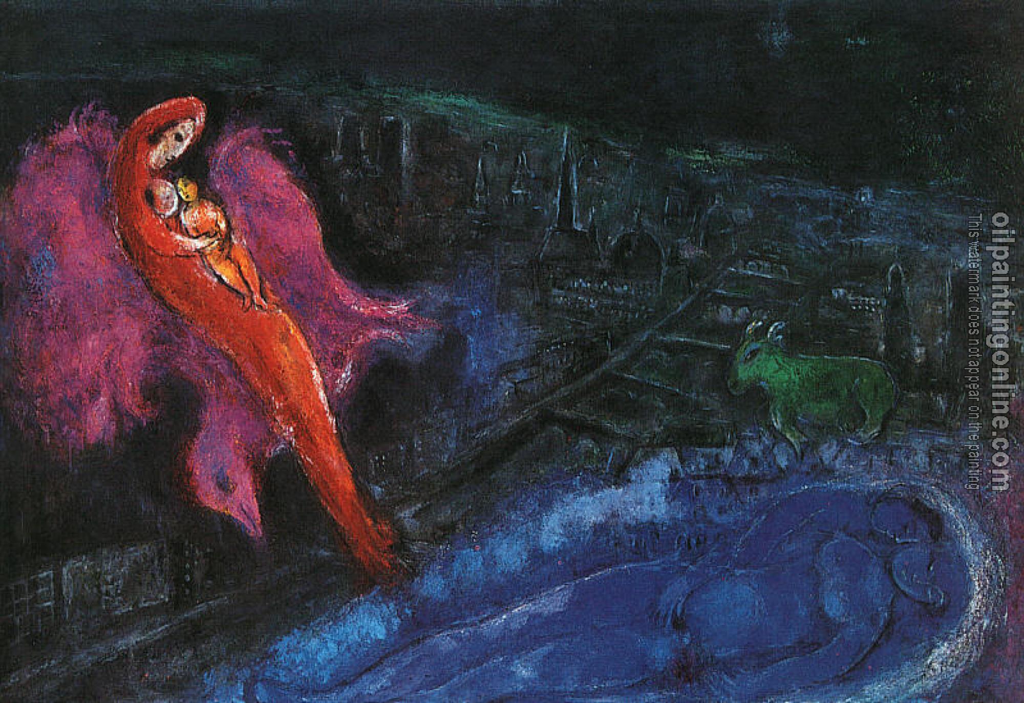 Chagall, Marc - Bridges over the Seine